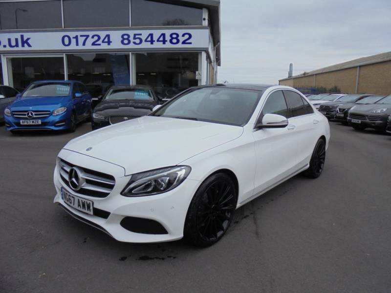 Compare Mercedes-Benz C Class Saloon NG67AWW White