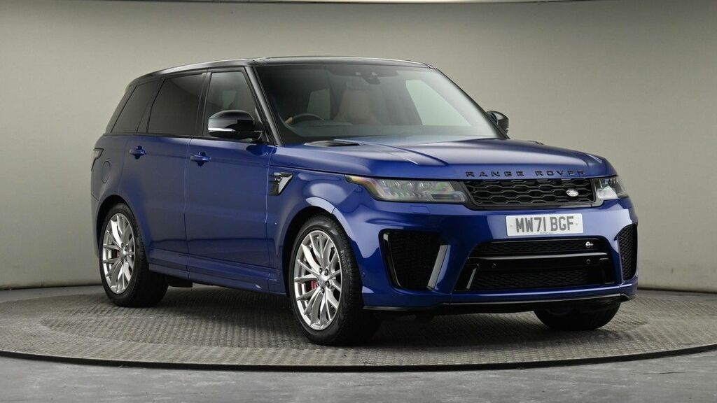 Compare Land Rover Range Rover Sport Range Rover Sport Svr Sc MW71BGF Blue