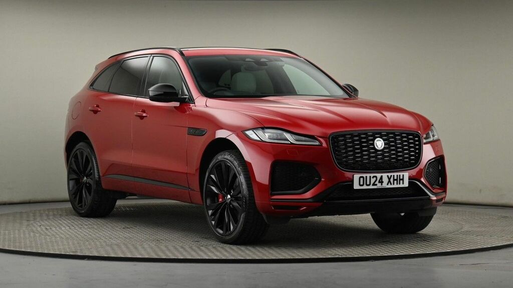 Compare Jaguar F-Pace 3.0 P400 Mhev Sport Awd Euro 6 Ss OU24XHH Red