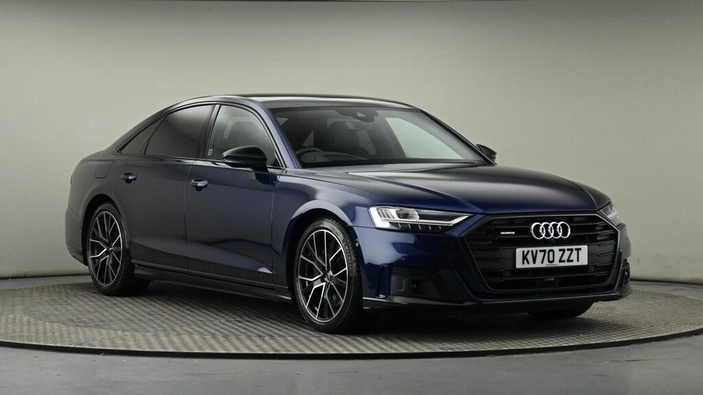 Compare Audi A8 Tfsi Quattro S Line Black Edition KV70ZZT Blue