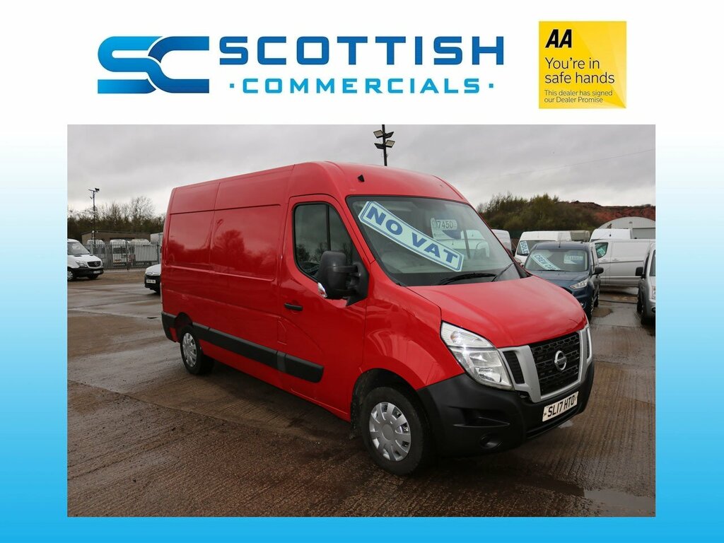 Compare Nissan NV400 Mwb No Vat Low Miles Euro6 Excellent Condition SL17HTO Red