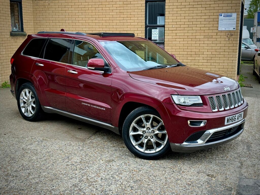 Compare Jeep Grand Cherokee 3.0 V6 Crd Summit 247 Bhp WH66APK Red