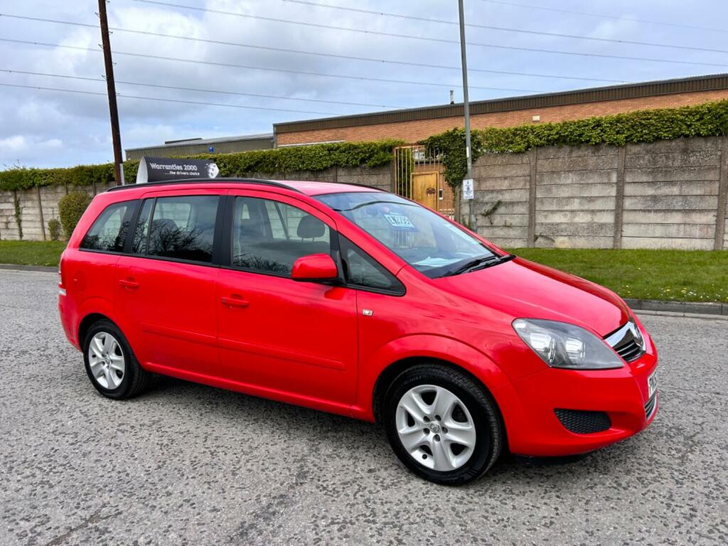 Compare Vauxhall Zafira Mpv PK63PXD Red