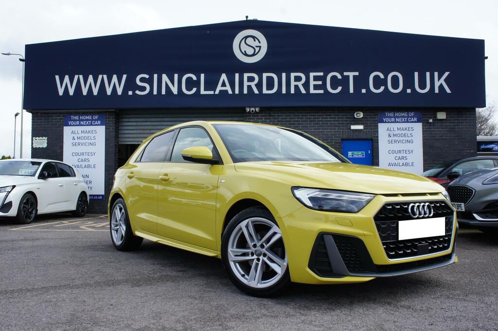 Compare Audi A1 1.0 Sportback Tfsi S Line RF69KNP Yellow