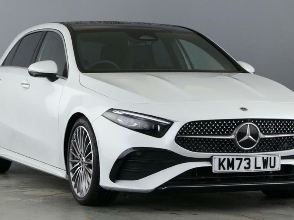 Compare Mercedes-Benz A Class A 200 Amg Line Premium Plus Hatchback KM73LWU White