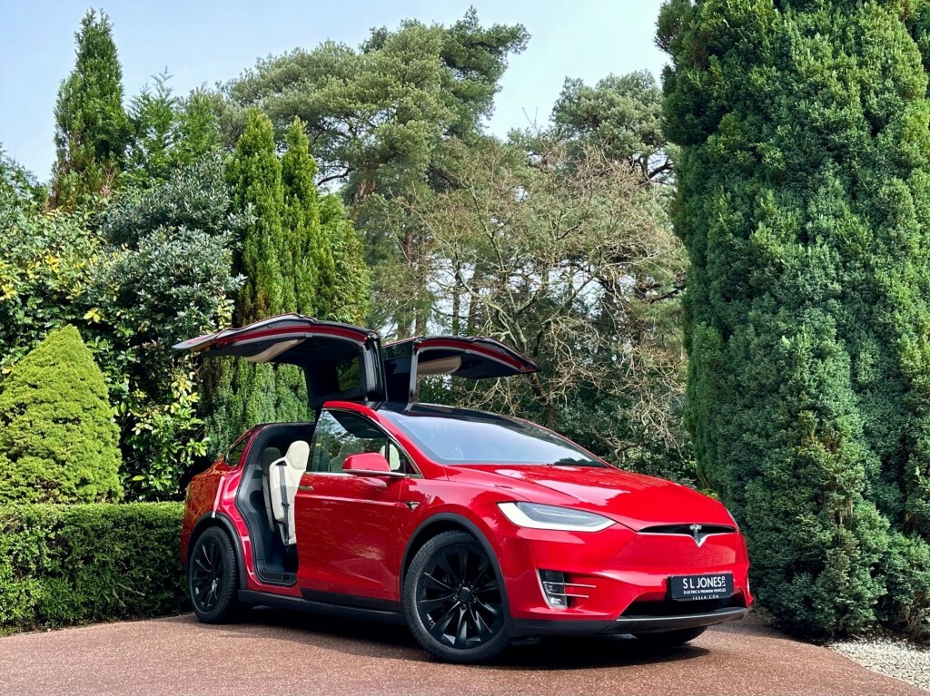 Tesla Model X Tesla Model X Long Range Raven, Full Self Driving Red #1