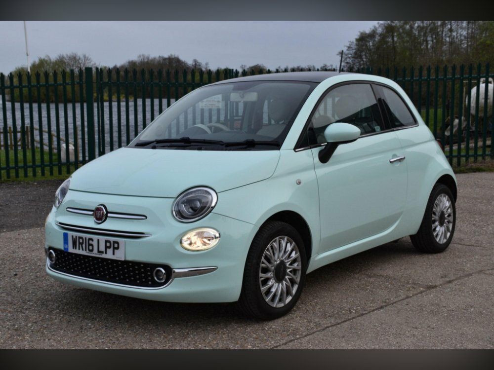 Compare Fiat 500 1.2 Lounge Euro 6 Ss WR16LPP Green