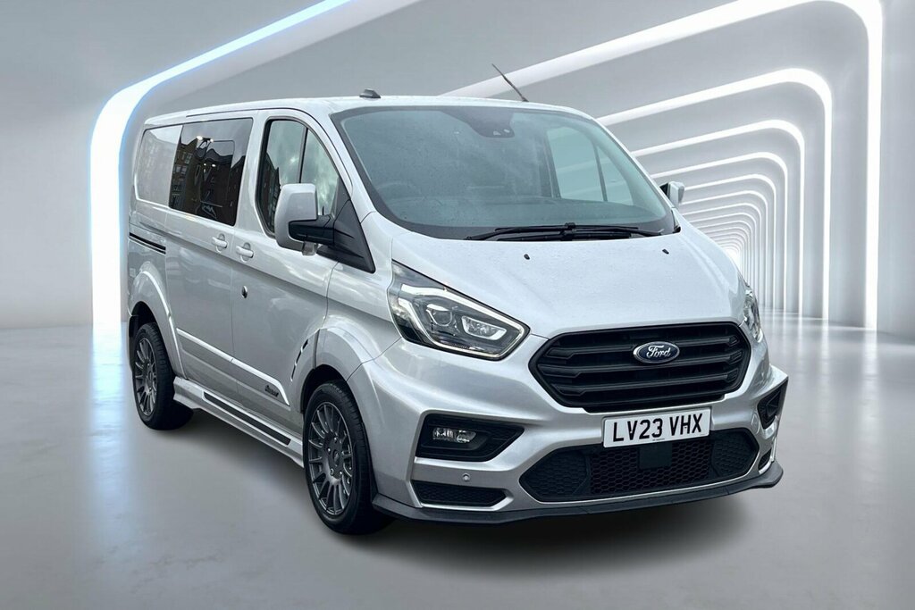 Compare Ford Transit Custom 2.0 Ecoblue 170Ps Low Roof Dcab Ms-rt Van LV23VHX Silver