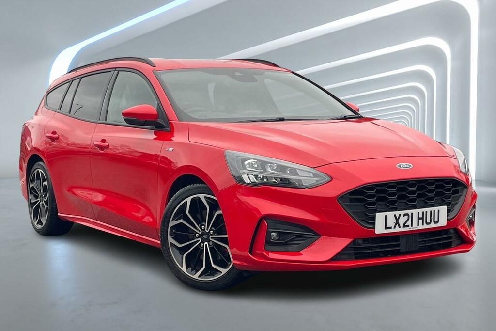Compare Ford Focus 1.0 Ecoboost Hybrid Mhev 125 St-line X Edition LX21HUU Red