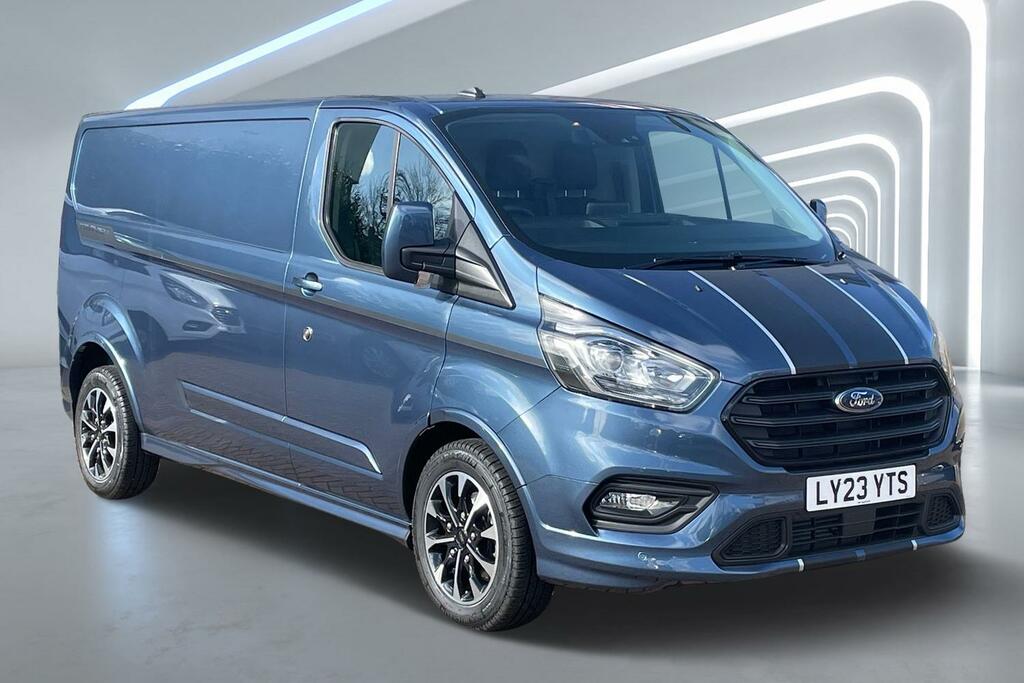 Compare Ford Transit Custom 2.0 Ecoblue 170Ps Low Roof Sport Van LY23YTS Blue