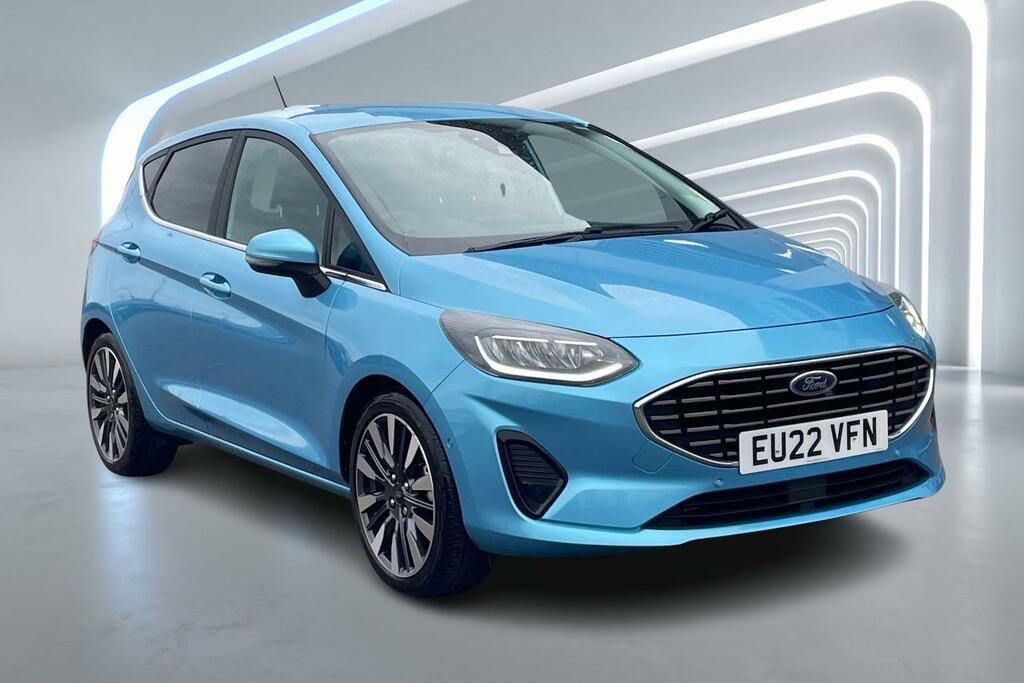 Compare Ford Fiesta 1.0 Ecoboost Hbd Mhev 125 Titanium Vignale EU22VFN Blue