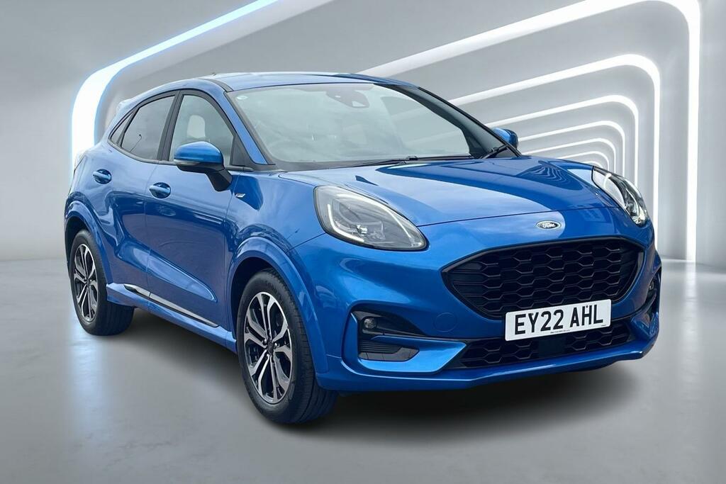 Compare Ford Puma 1.0 Ecoboost Hybrid Mhev St-line EY22AHL Blue