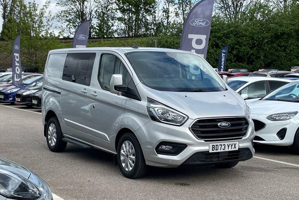 Compare Ford Transit Custom 2.0 Ecoblue 130Ps Low Roof Dcab Limited Van BD73YYX Silver