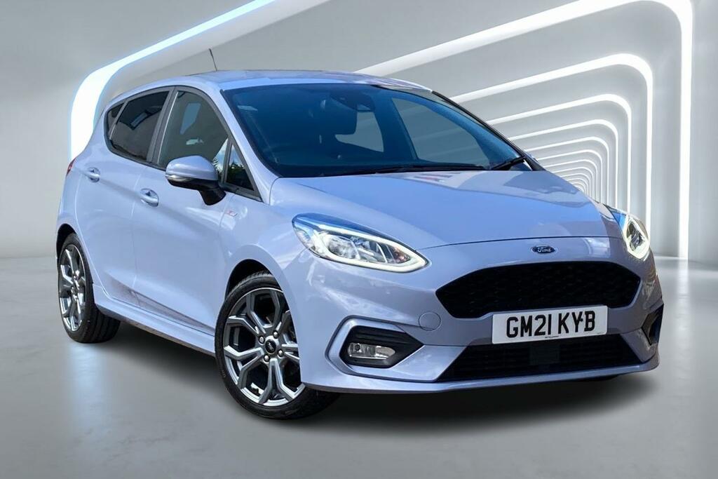 Compare Ford Fiesta 1.0 Ecoboost Hybrid Mhev 155 St-line Edition GM21KYB Blue