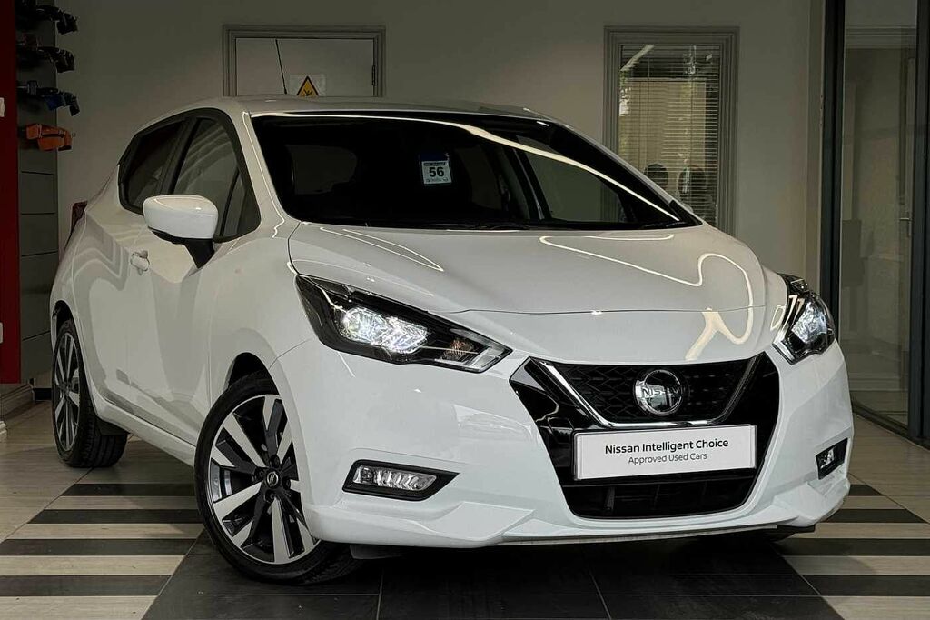 Compare Nissan Micra Hatchback All New 1.0 Ig-t 92Ps Tekna AE72ZNG White
