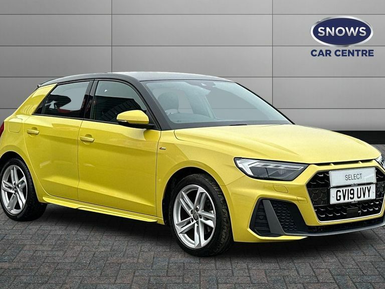Compare Audi A1 Sportback Tfsi S Line GV19UVY Yellow