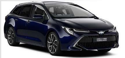 Compare Toyota Corolla 2.0 Vvt-h Excel Touring Sports Cvt Euro 6 Ss FE72ZVZ Blue