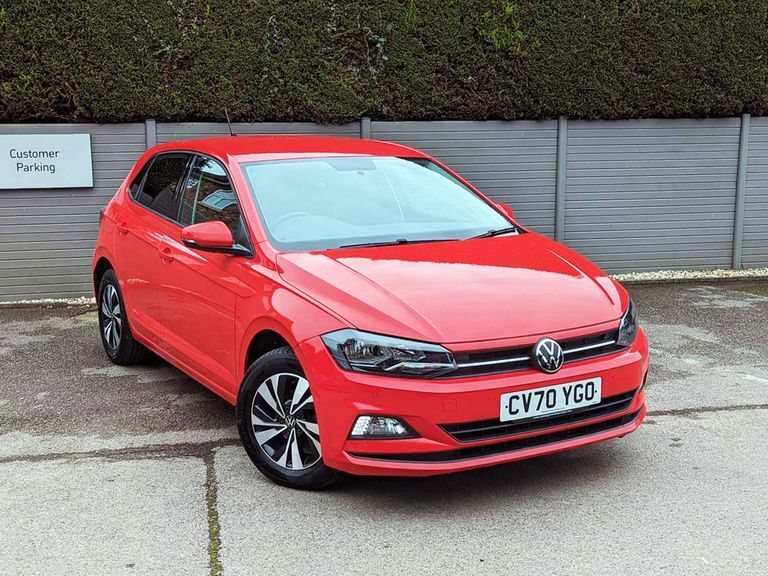 Compare Volkswagen Polo 202170, 1.0 Tsi 95 Match 5Dr, Parking Sensors CV70YGO Red