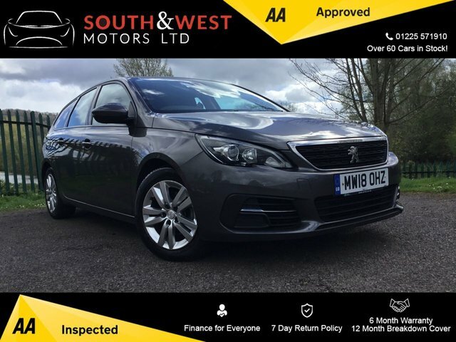 Compare Peugeot 308 SW 1.2 Ss Sw Active 129 Bhp MW18OHZ Grey