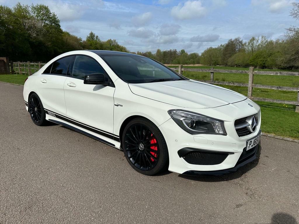 Compare Mercedes-Benz CLA Class 2.0 Cla45 Amg Coupe Spds Dct 4Matic Euro 6 Ss PJ65ONX White