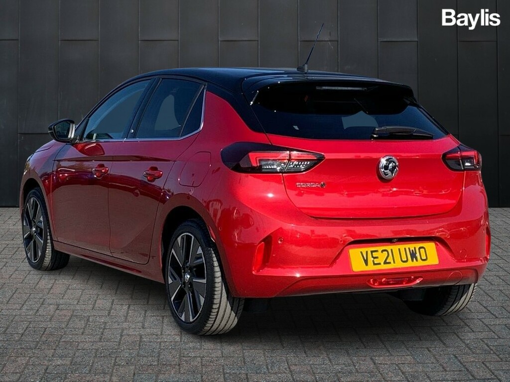 Compare Vauxhall Corsa-e 100Kw Elite Nav 50Kwh 11Kwch VE21UWO Red