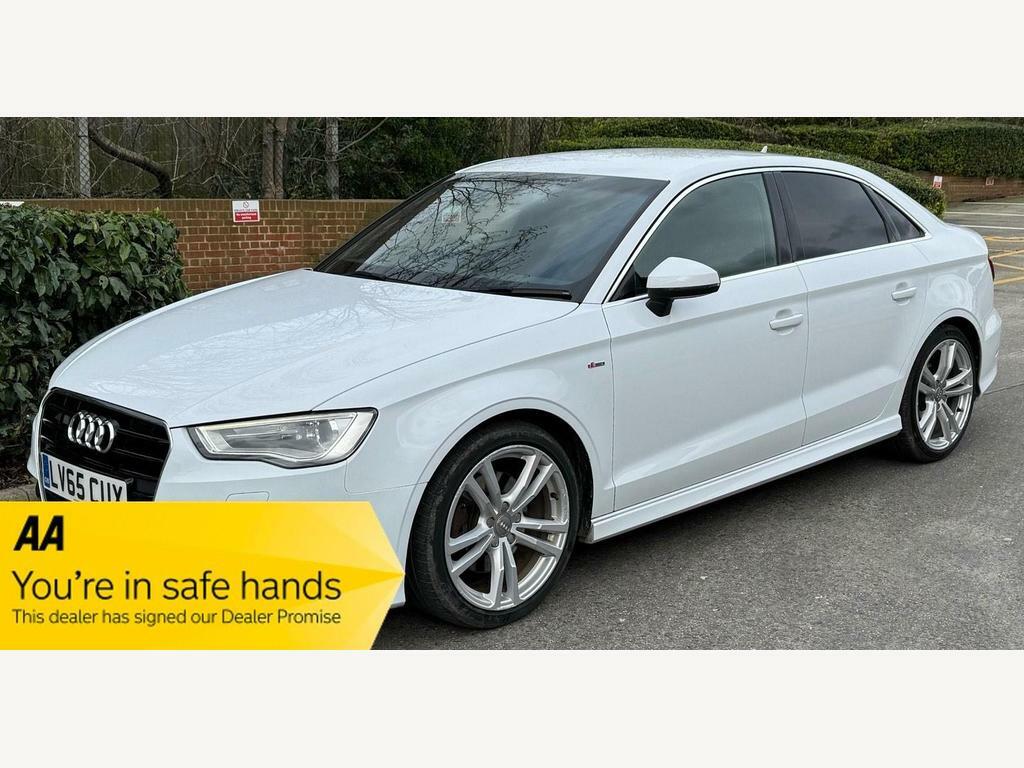 Compare Audi A3 1.8 Tfsi S Line S Tronic Euro 6 Ss LV65CUX White