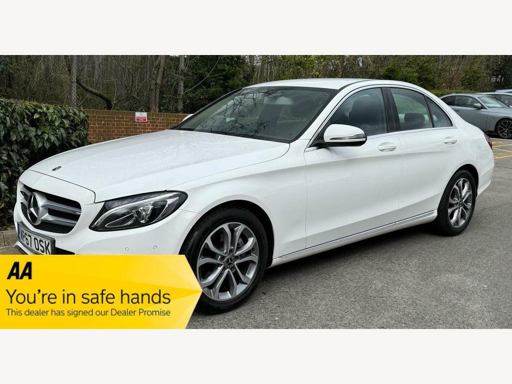 Compare Mercedes-Benz C Class 2.1 C220d Sport G-tronic Euro 6 Ss WP67OSK White