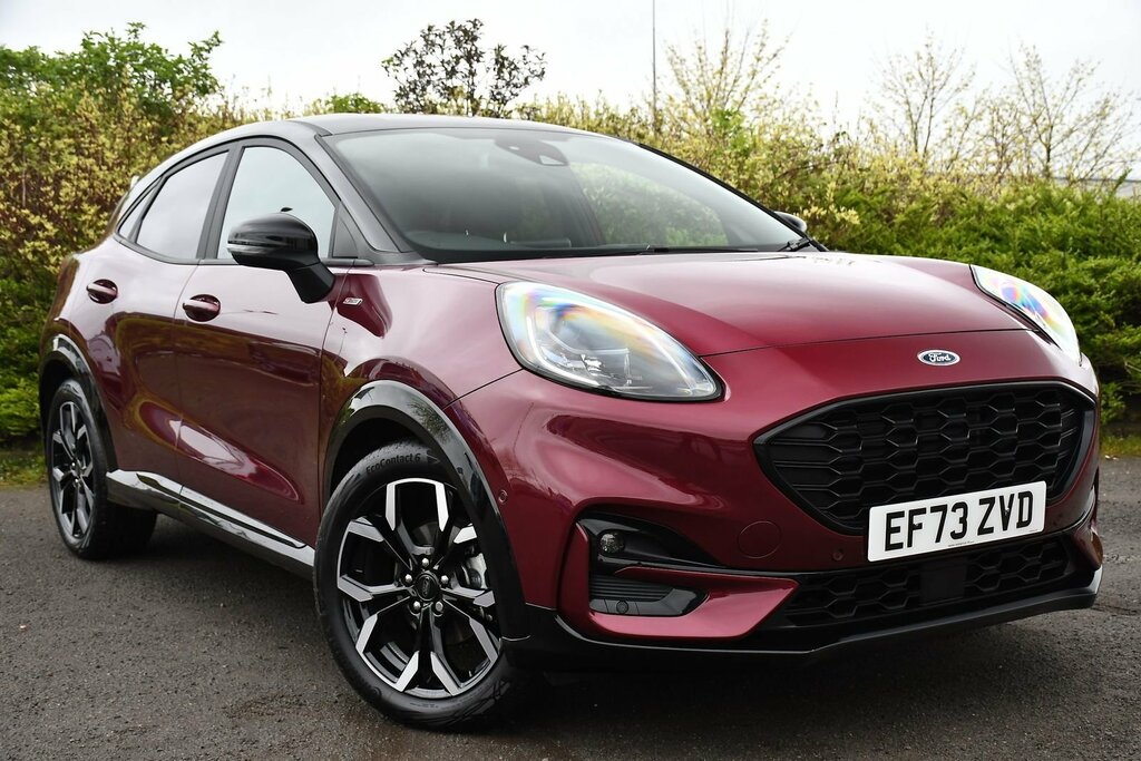 Compare Ford Puma 1.0T Ecoboost Mhev Vivid Ruby Edition Suv Petr EF73ZVD Red
