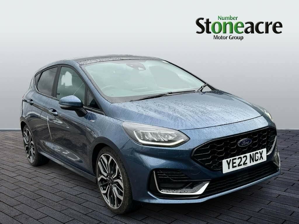 Compare Ford Fiesta 1.0T Ecoboost Mhev St-line Vignale Hatchback YE22NGX Blue