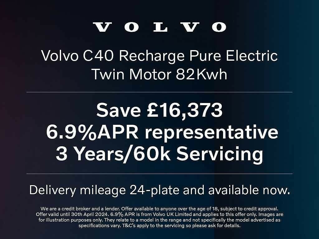 Compare Volvo C40 Twin Recharge 82Kwh Ultimate Awd NU24XZE White