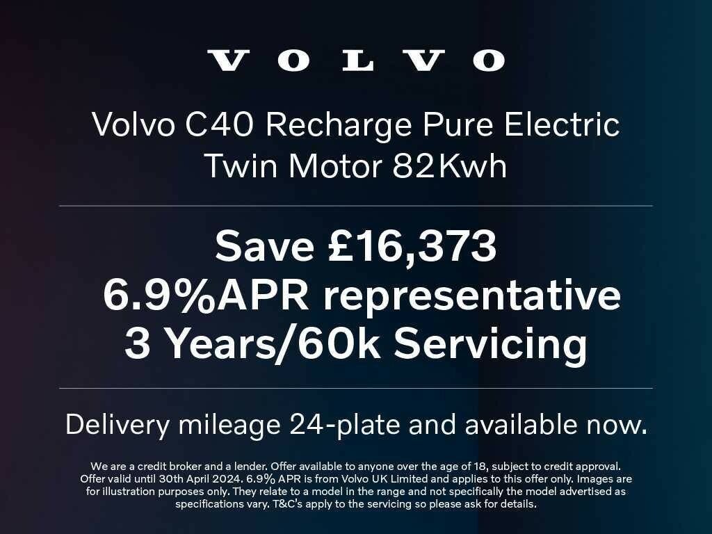 Volvo C40 Twin Recharge 82Kwh Ultimate Awd White #1