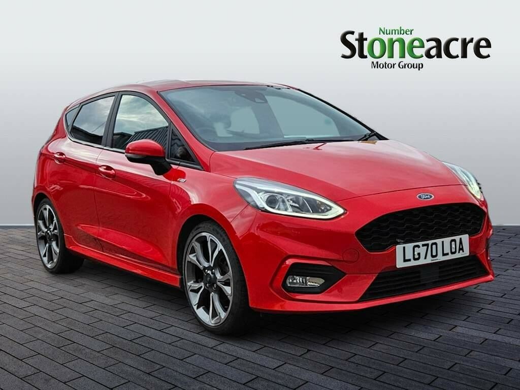 Compare Ford Fiesta 1.0T Ecoboost Mhev St-line X Edition Hatchback LG70LOA Red