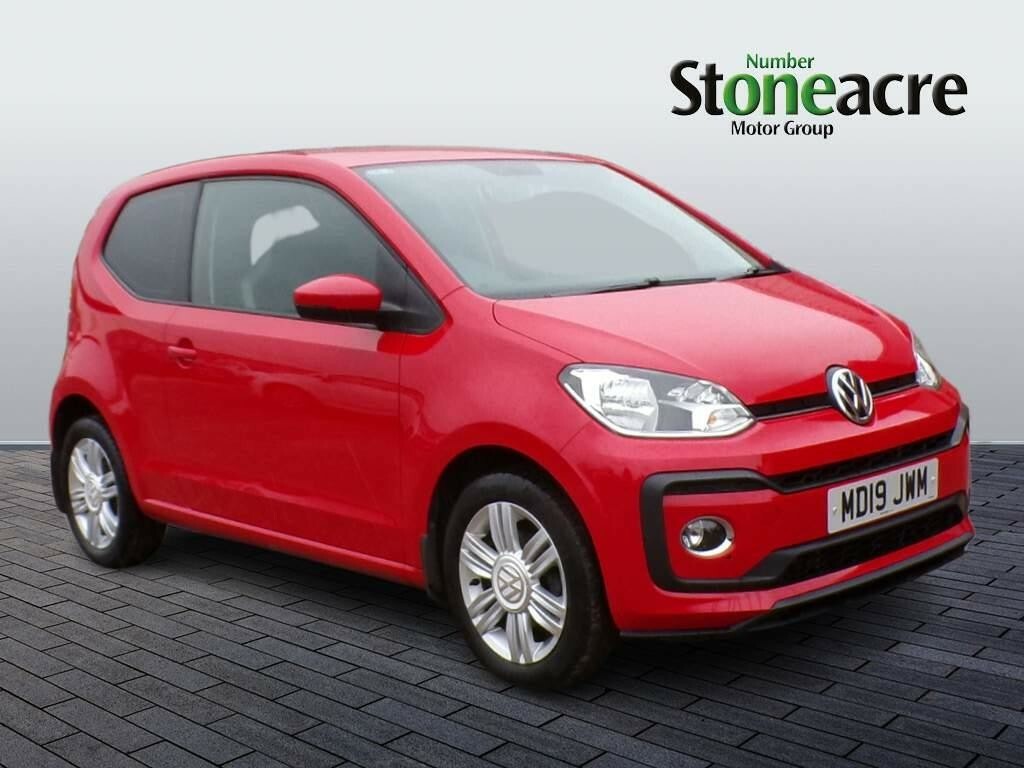 Compare Volkswagen Up 1.0 High Up Euro 6 Ss MD19JWM Red