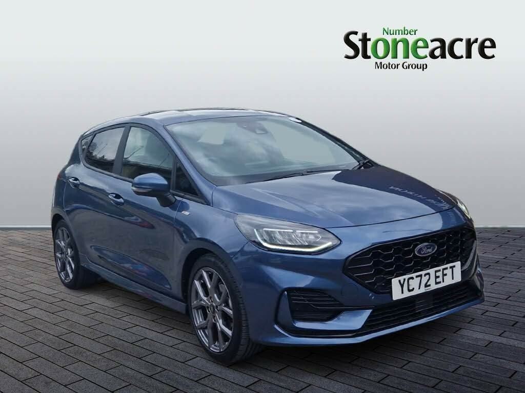 Compare Ford Fiesta 1.0 Ecoboost Hybrid Mhev 125 St-line Edition YC72EFT Blue