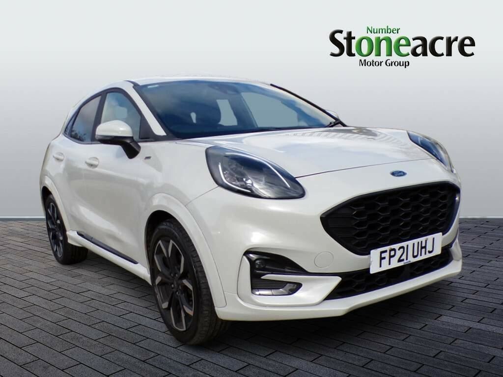 Compare Ford Puma 1.0T Ecoboost Mhev St-line X Suv FP21UHJ White
