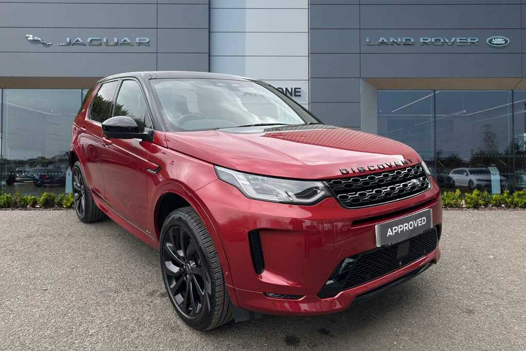 Compare Land Rover Discovery Sport 1.5 P300e R-dynamic Hse 5 Seat CY70CPN Red