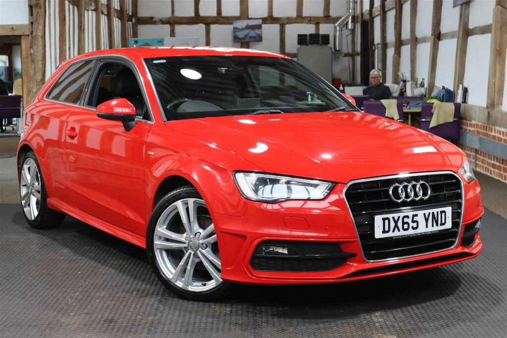 Compare Audi A3 S Line DX65YND Red