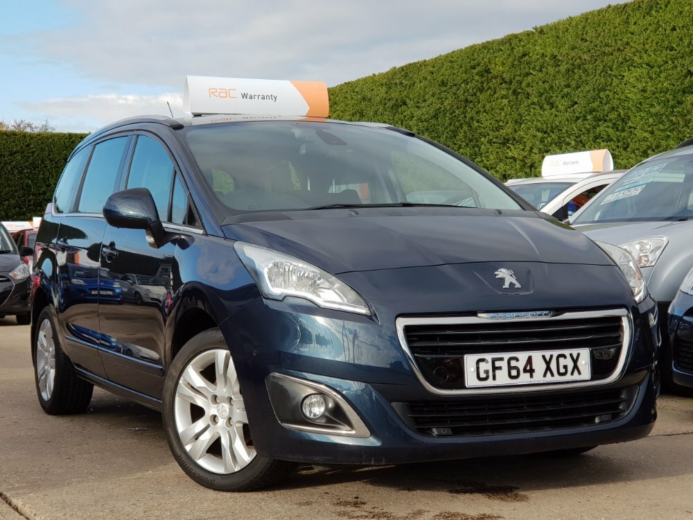 Compare Peugeot 5008 1.6 Hdi Active 5-Door 7 Seater Low Mileage GF64XGX Blue