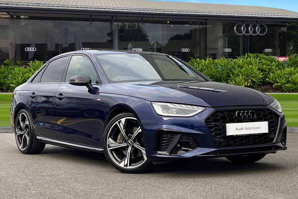 Compare Audi A4 Black Edition 40 Tfsi 204 Ps S Tronic DX73XFF Blue