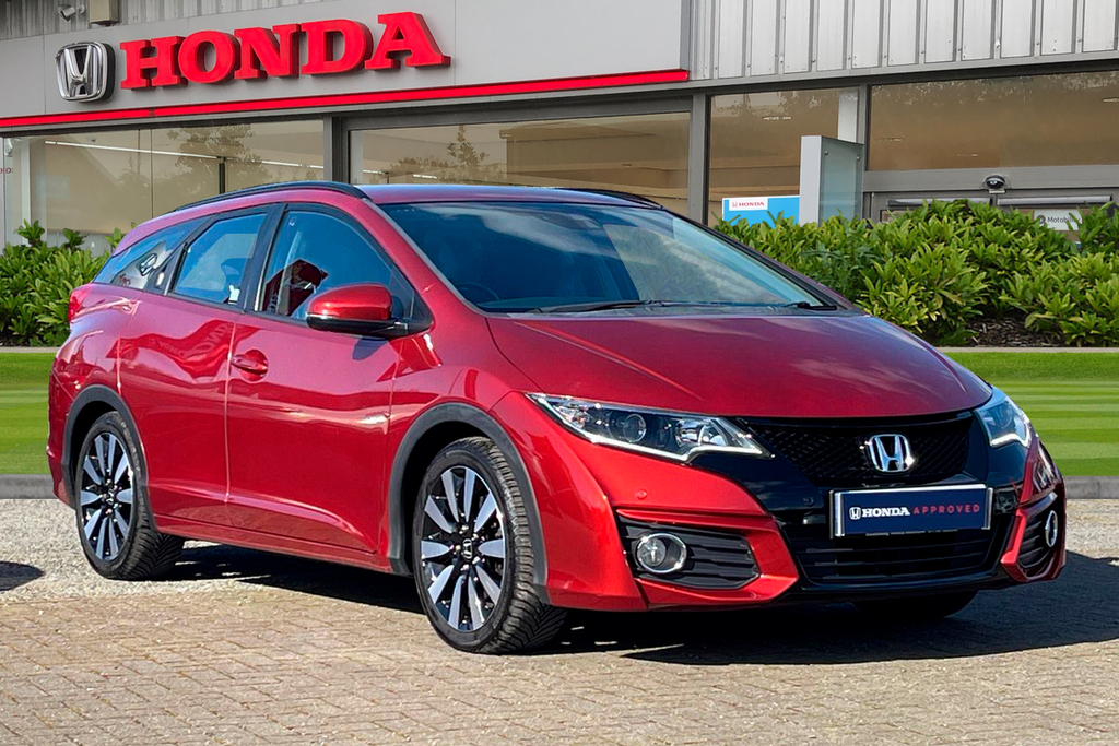 Compare Honda Civic 1.8 I-vtec Se Plus Tourer 5-Door MT65OJO Red