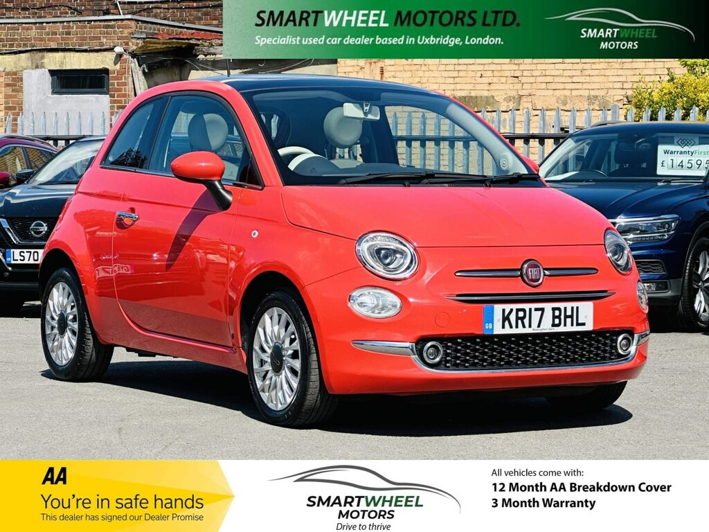 Compare Fiat 500 1.2 Lounge Euro 6 Ss KR17BHL Pink