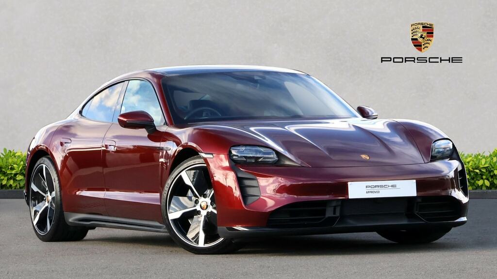 Compare Porsche Taycan 500Kw Turbo 93Kwh SD21XJA Red