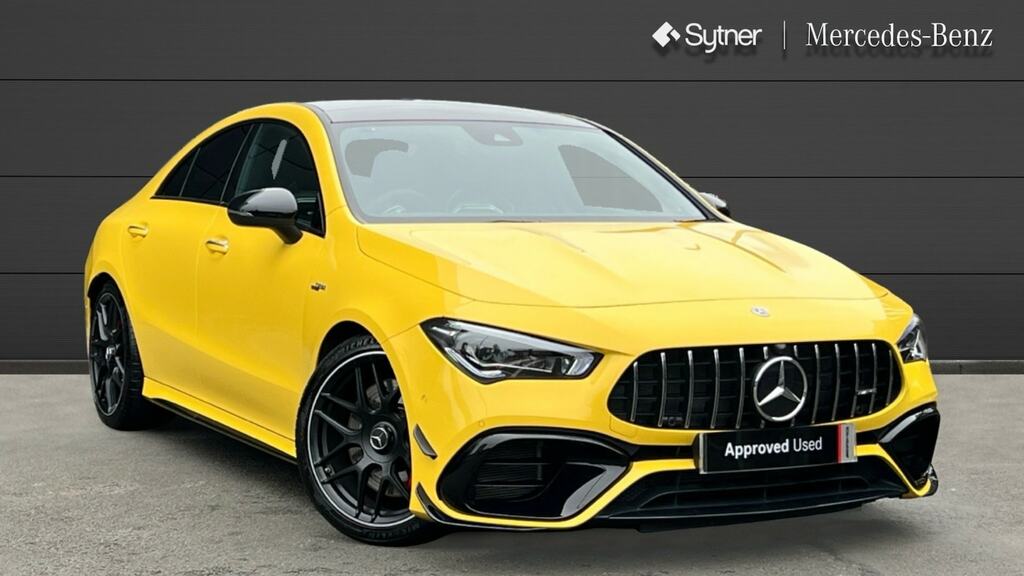Compare Mercedes-Benz CLA Class Cla 45 S 4Matic Plus Tip KW73HVC Yellow