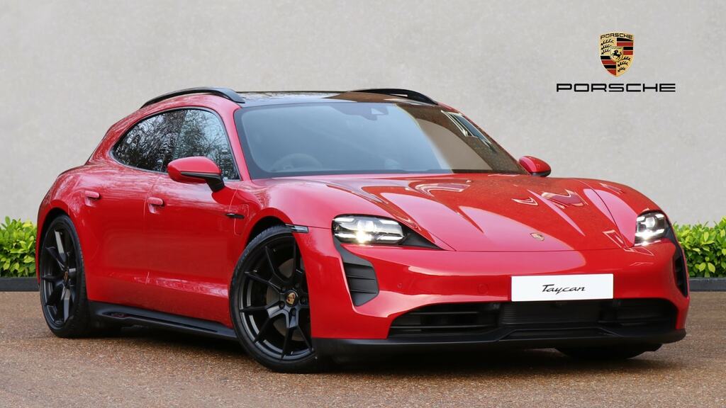 Compare Porsche Taycan 440Kw Gts 93Kwh 75 Years5 Seat GX24UUM Red