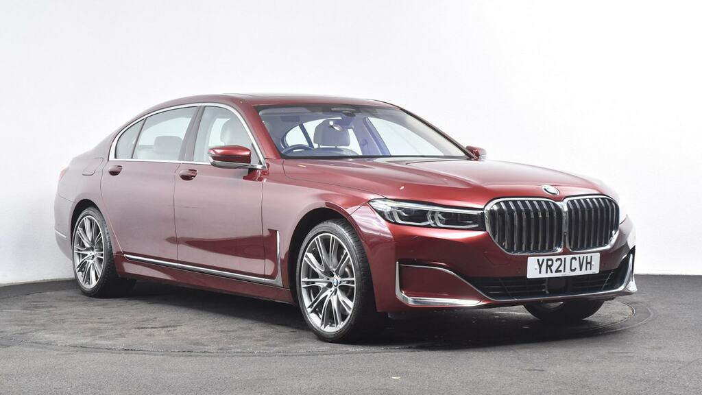 BMW 7 Series 745Le Xdrive Red #1