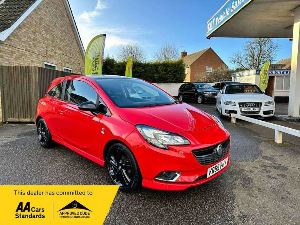 Compare Vauxhall Corsa Limited Edition KR65PHV Red