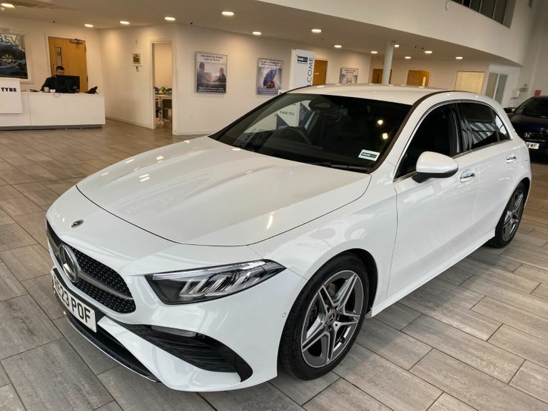 Compare Mercedes-Benz A Class A180 Amg Line Executive With Sensors All RE23POF White