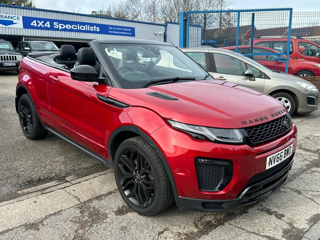 Compare Land Rover Range Rover Evoque Range Rover Evoque Hse Dynamic Td4 NV66BWD Red