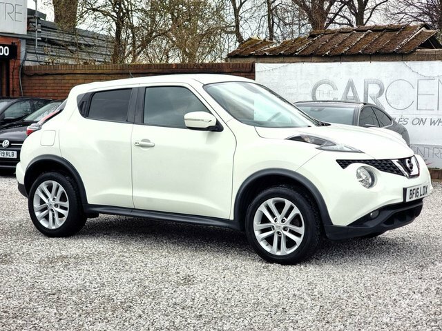 Compare Nissan Juke 1.6 N-connecta Xtronic 117 Bhp BF16LDX White