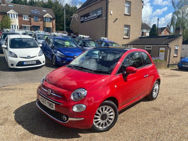 Compare Fiat 500 Lounge YS67YMD Red